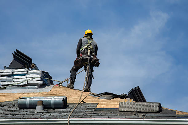 Professional Gutter Installation technician working in Quakertown, NJ